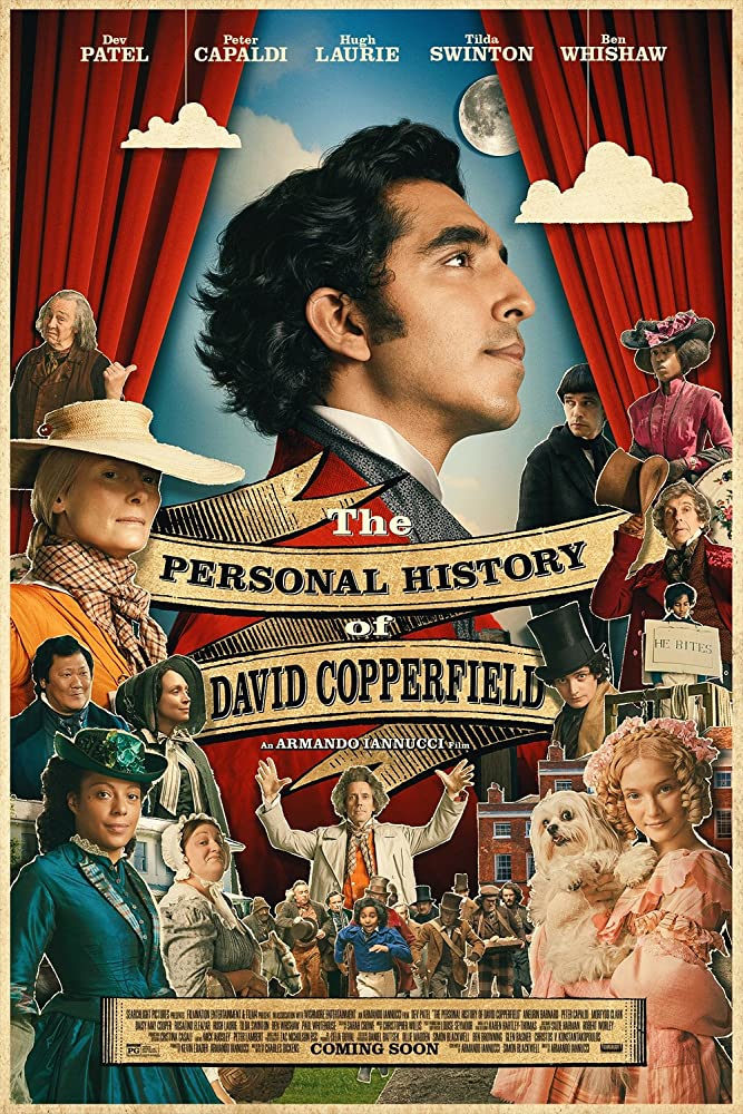 دو پتل در پوستر فیلم «تاریخچه شخصی دیوید کاپرفیلد» (The Personal History of David Copperfield)